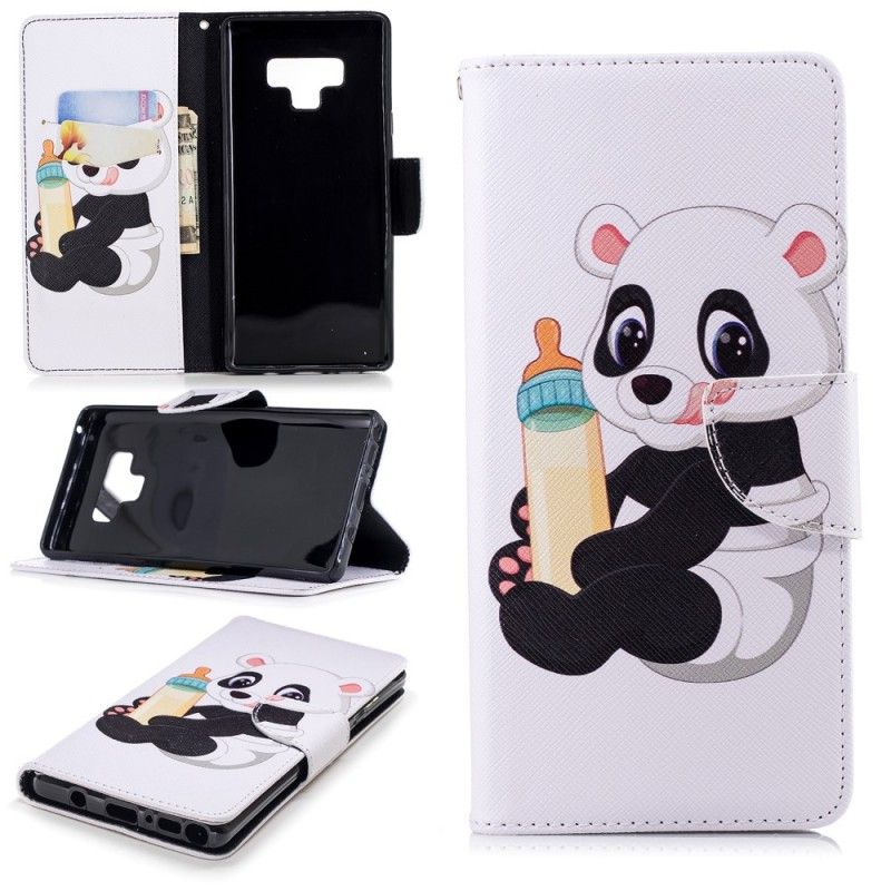 Bescherming Hoesje Samsung Galaxy Note 9 Telefoonhoesje Babypanda