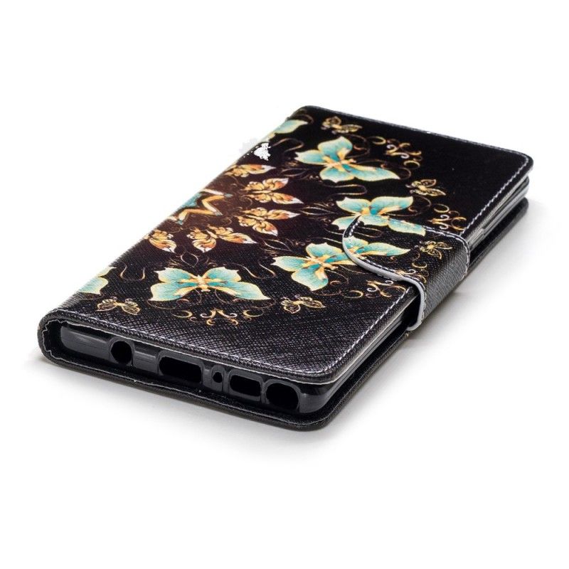 Bescherming Hoesje Samsung Galaxy Note 9 Telefoonhoesje Vlindermandala