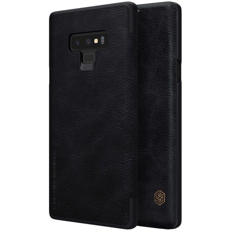 Folio-hoesje Samsung Galaxy Note 9 Bruin Zwart Nillkin Qin-Reeks