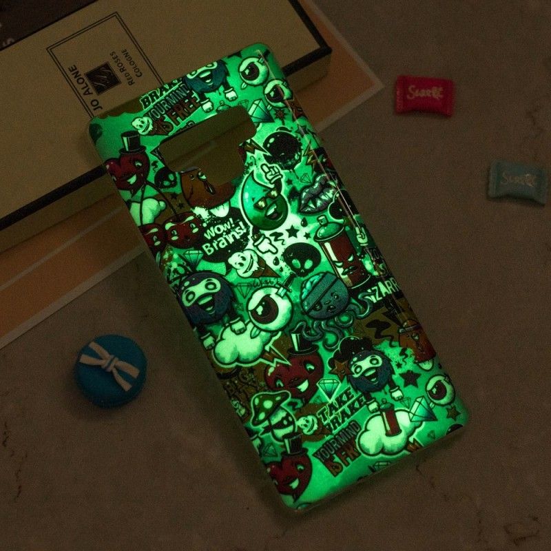 Hoesje Samsung Galaxy Note 9 Fluorescerende Waanzin