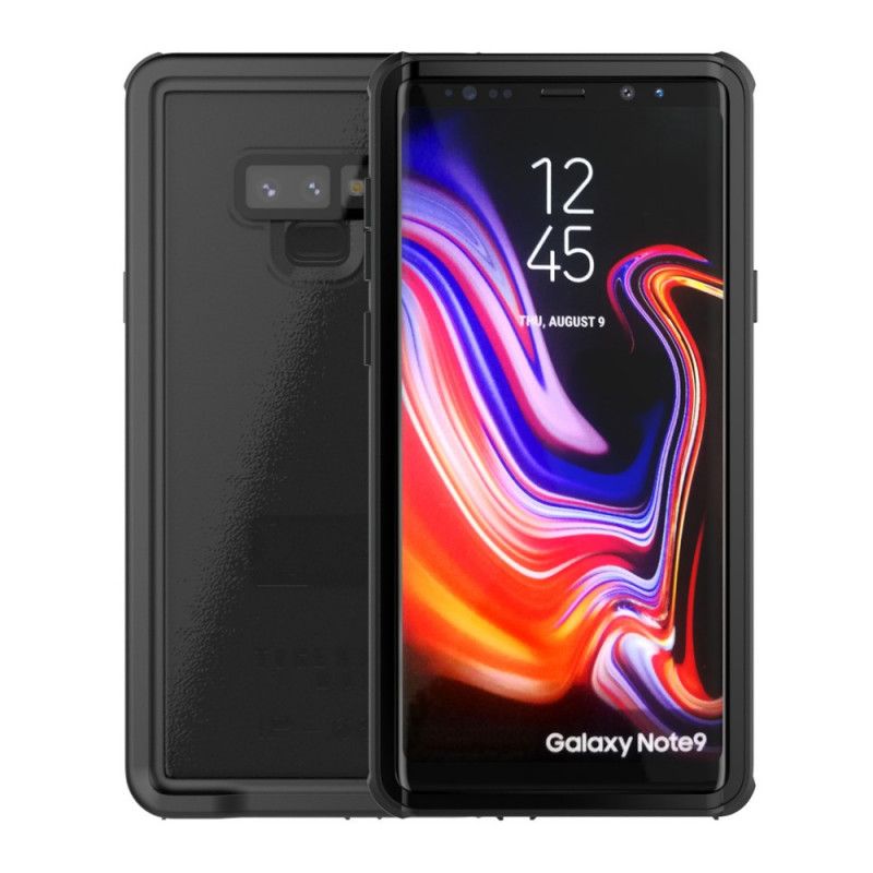 Hoesje Samsung Galaxy Note 9 Zilver Magenta Waterdicht 2 M Met Riem