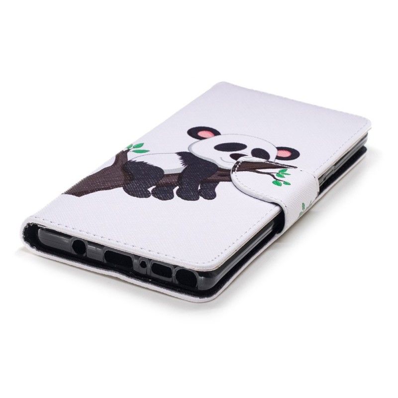 Leren Hoesje Samsung Galaxy Note 9 Telefoonhoesje Luie Panda