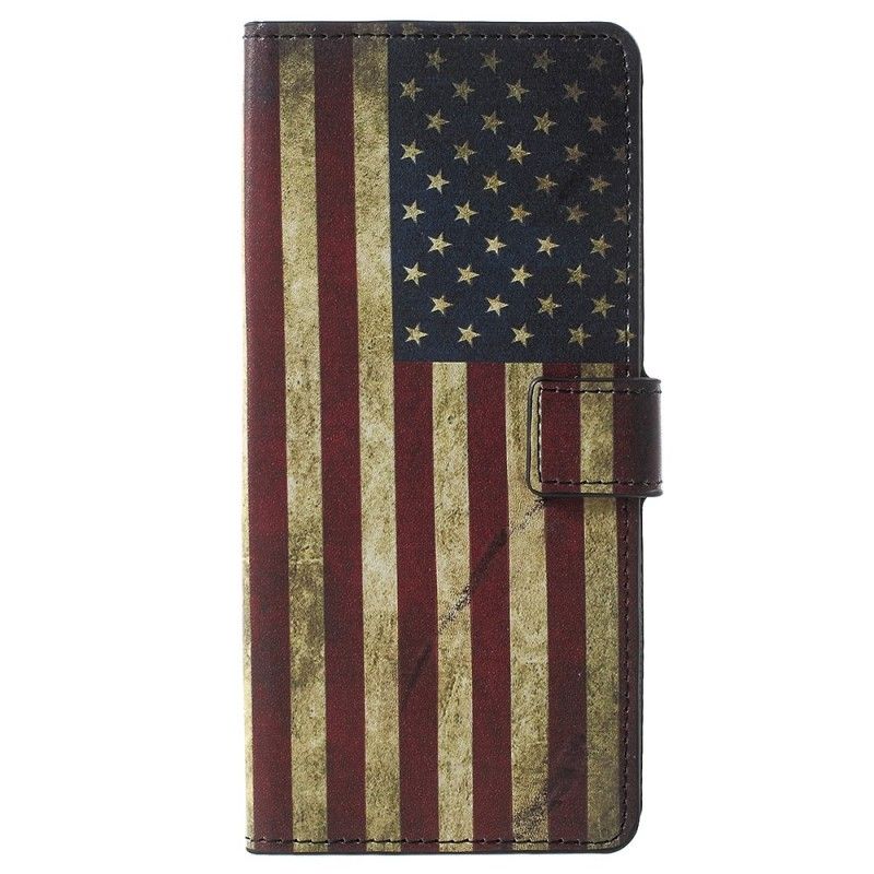 Leren Hoesje voor Samsung Galaxy Note 9 Usa Vlag