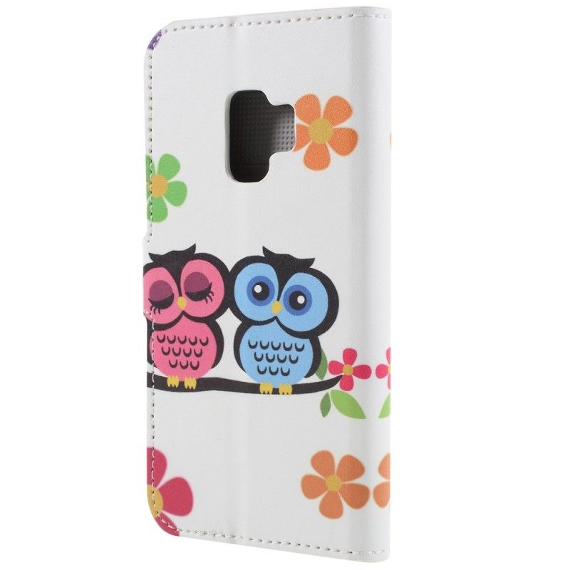 Bescherming Hoesje Samsung Galaxy S9 Telefoonhoesje Paar Uilen