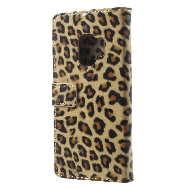 Cover Folio-hoesje Samsung Galaxy S9 Telefoonhoesje Luipaard