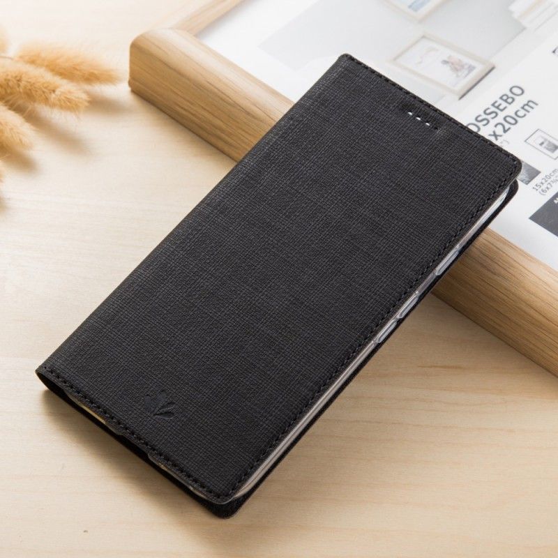 Folio-hoesje Samsung Galaxy S9 Grijs Zwart Telefoonhoesje Gestructureerd
