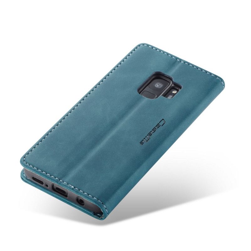 Folio-hoesje voor Samsung Galaxy S9 Bruin Zwart Tas Van Imitatieleer