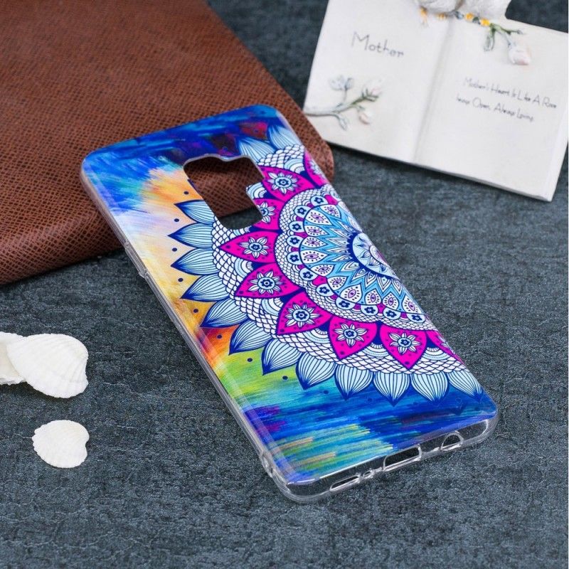 Hoesje Samsung Galaxy S9 Fluorescerende Mandala