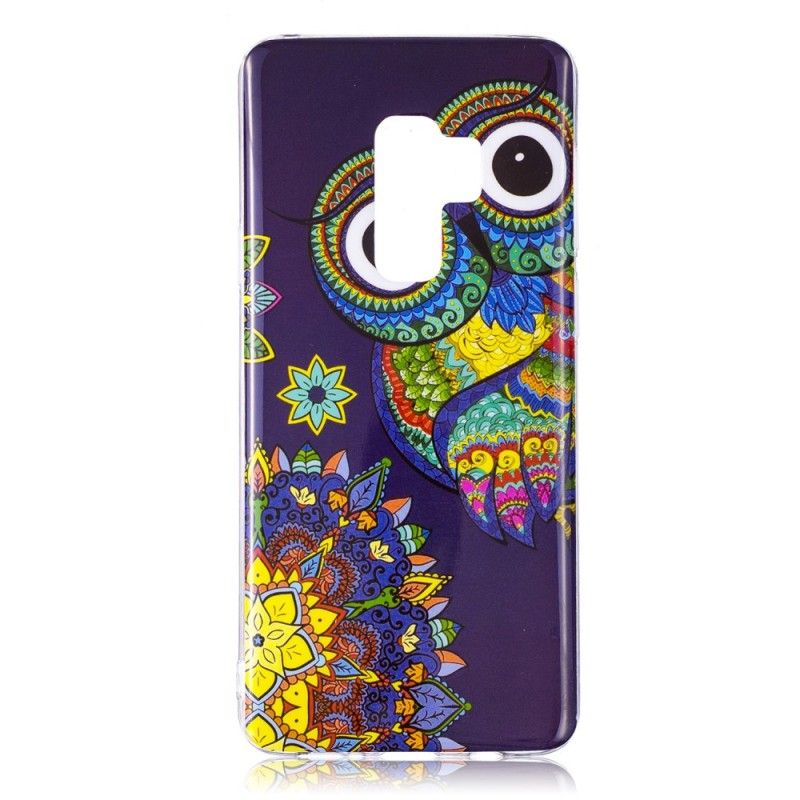 Hoesje Samsung Galaxy S9 Telefoonhoesje Fluorescerende Mandala-Uil