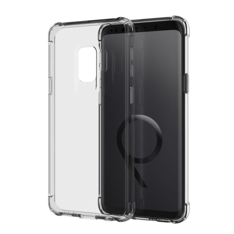 Hoesje Samsung Galaxy S9 Transparant Zwart Transparante Leeu Beschermkussens