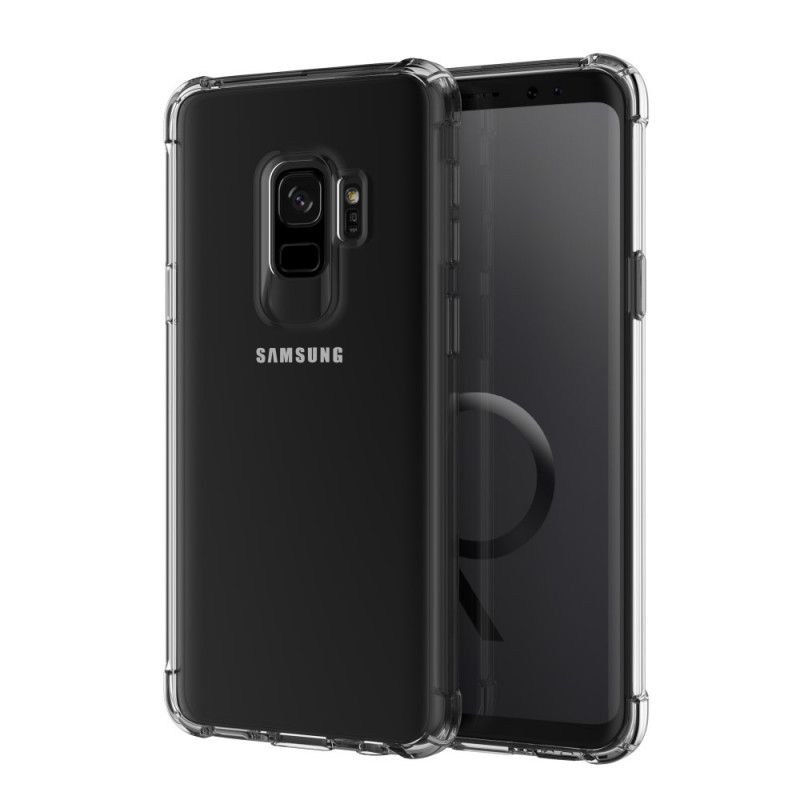 Hoesje Samsung Galaxy S9 Transparant Zwart Transparante Leeu Beschermkussens