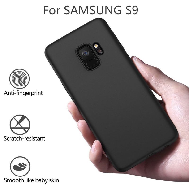 Hoesje voor Samsung Galaxy S9 Zwart X-Level Vloeibare Siliconen