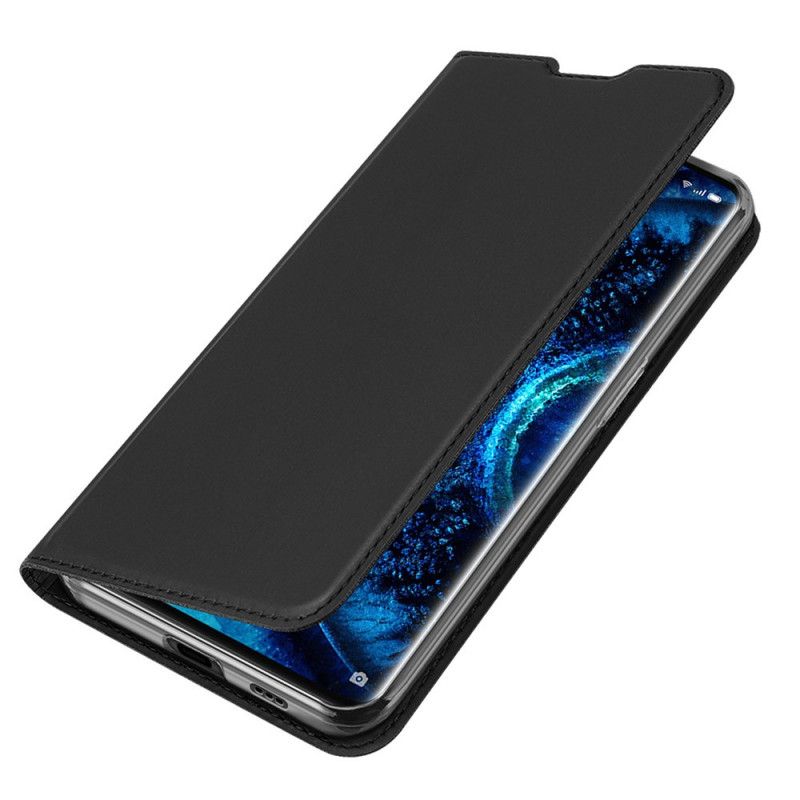 Folio-hoesje Oppo Find X2 Pro Donkerblauw Pro Dux Ducis Huid