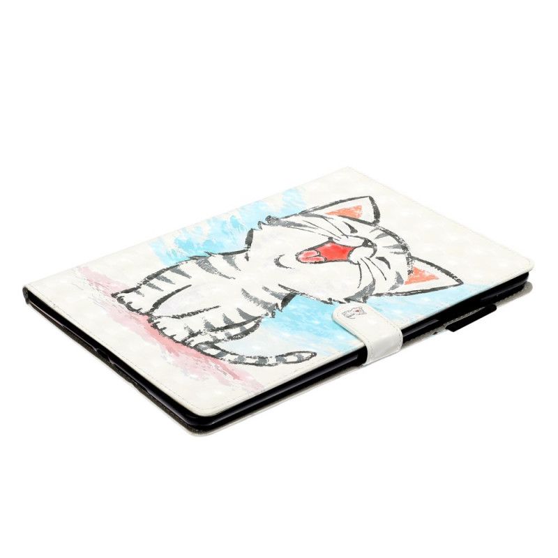 Cover Folio-hoesje iPad 10.2" (2019) (2020) Telefoonhoesje Leuke Kat