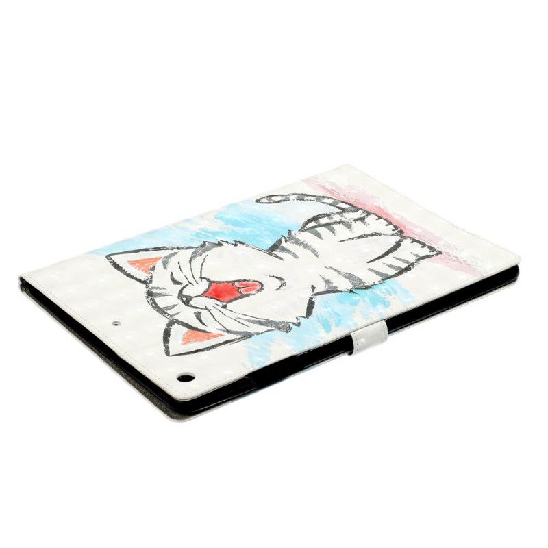 Cover Folio-hoesje iPad 10.2" (2019) (2020) Telefoonhoesje Leuke Kat