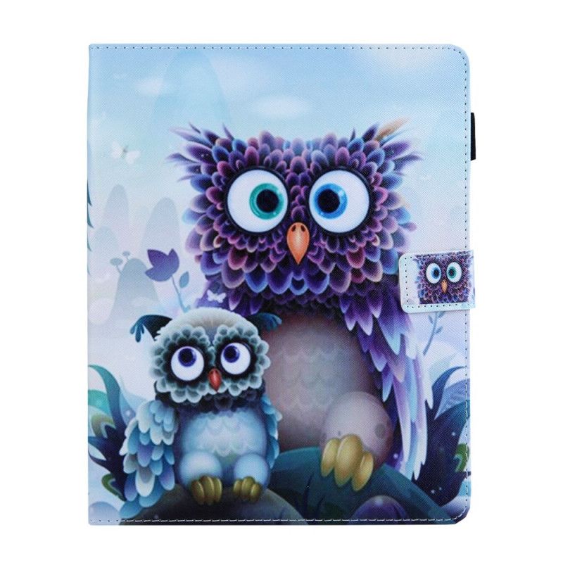 Cover Folio-hoesje iPad 10.2" (2019) (2020) Telefoonhoesje Verbijsterde Uilen