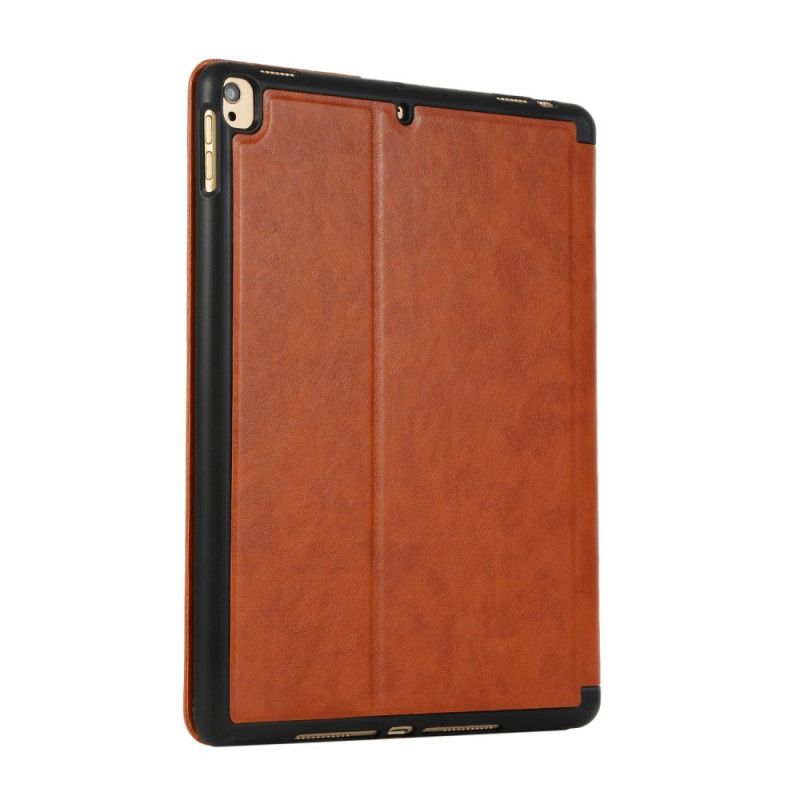 Cover iPad 10.2" (2019) (2020) Grijs Zwart Luxe Leereffect