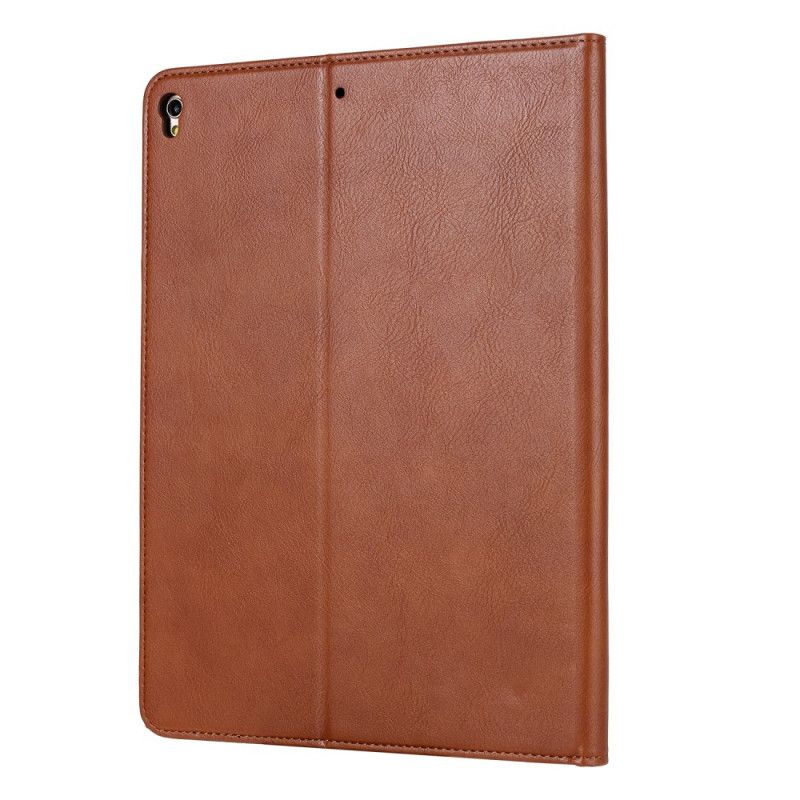 Cover iPad 10.2" (2019) (2020) Rood Zwart Documenthouder Met Leereffect