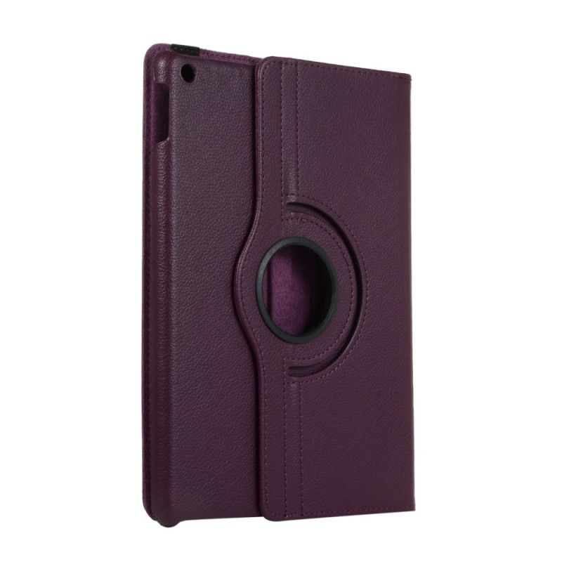 Cover voor iPad 10.2" (2019) (2020) Wit Zwart Lychee Kunstleer