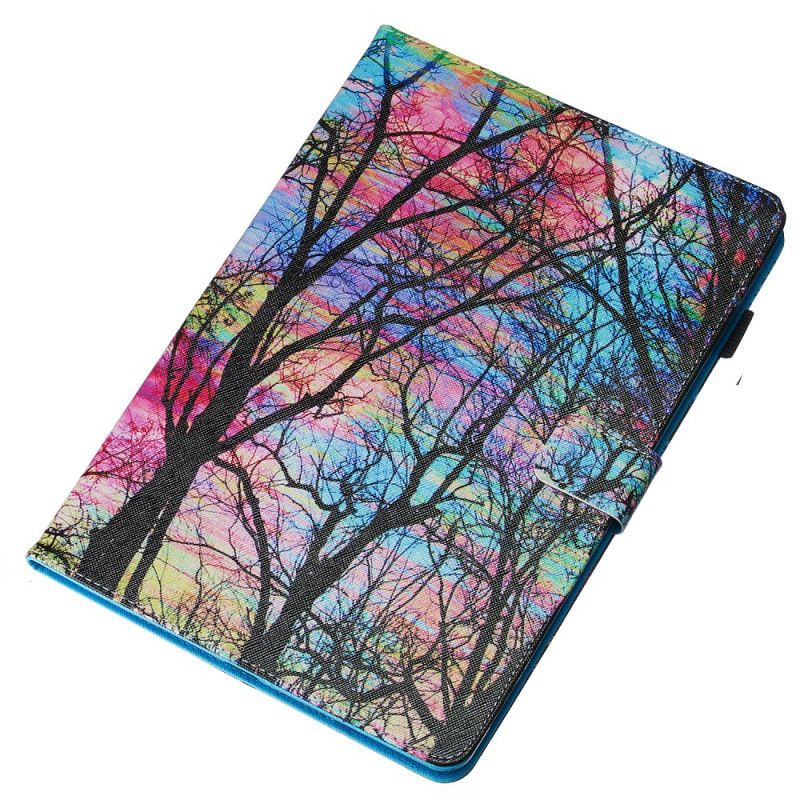 Leren Hoesje iPad 10.2" (2019) (2020) Gekleurd Bos