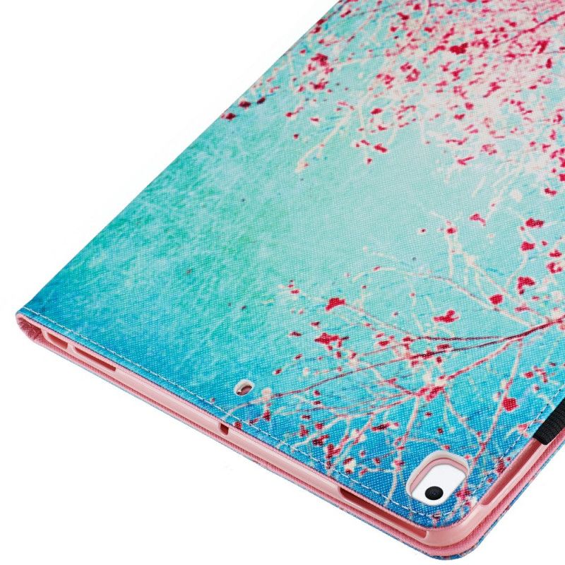 Leren Hoesje iPad 10.2" (2019) (2020) Rode Takken