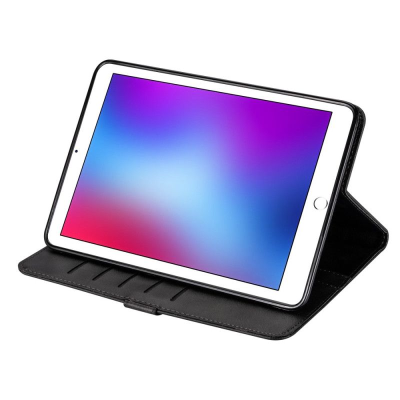 Leren Hoesje iPad 10.2" (2019) (2020) Rood Zwart Portemonnee