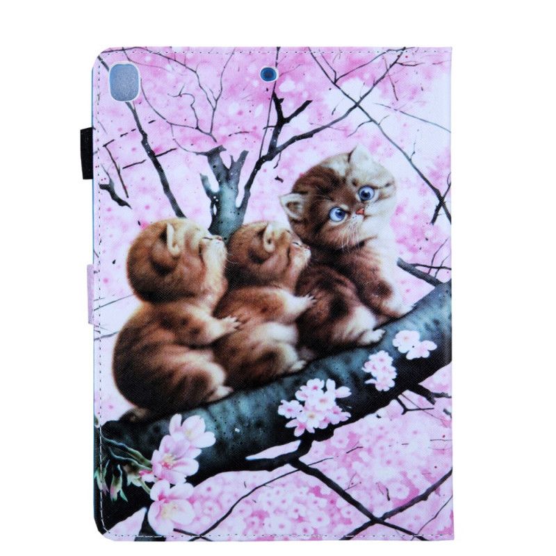 Leren Hoesje iPad 10.2" (2019) (2020) Telefoonhoesje Alleen Katten