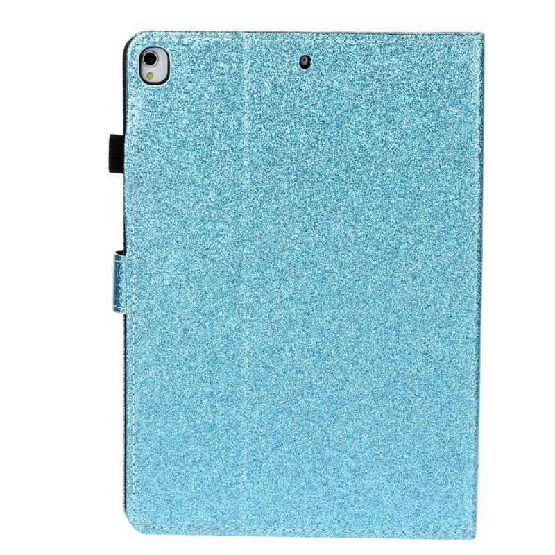 Leren Hoesje voor iPad 10.2" (2019) (2020) Magenta Zwart Sprankelende Glitter