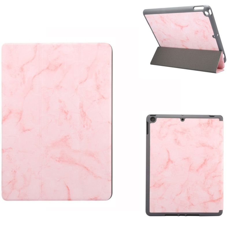 Smart Case iPad 10.2" (2019) (2020) Grijs Zwart Kunstleer Marmer