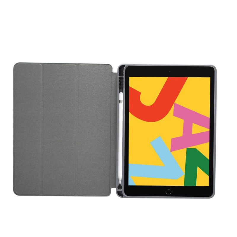 Smart Case iPad 10.2" (2019) (2020) Grijs Zwart Kunstleer Marmer