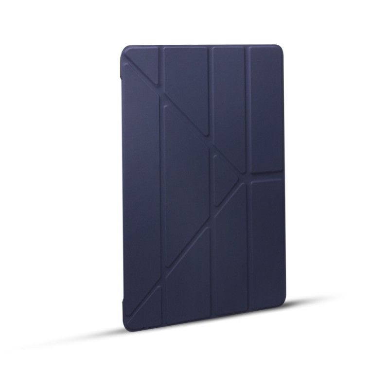 Smart Case iPad 10.2" (2019) (2020) Rood Zwart Origami Van Kunstleer