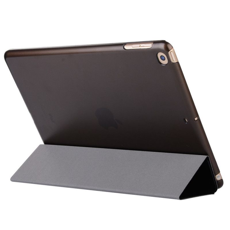 Smart Case iPad 10.2" (2019) (2020) Wit Zwart Klassiek Kunstleer