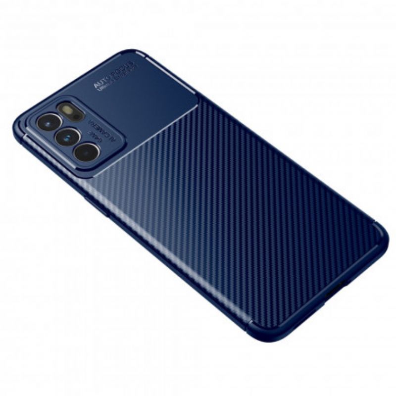 Case Hoesje Oppo Reno 6 5g Telefoonhoesje Flexibele Koolstofvezel