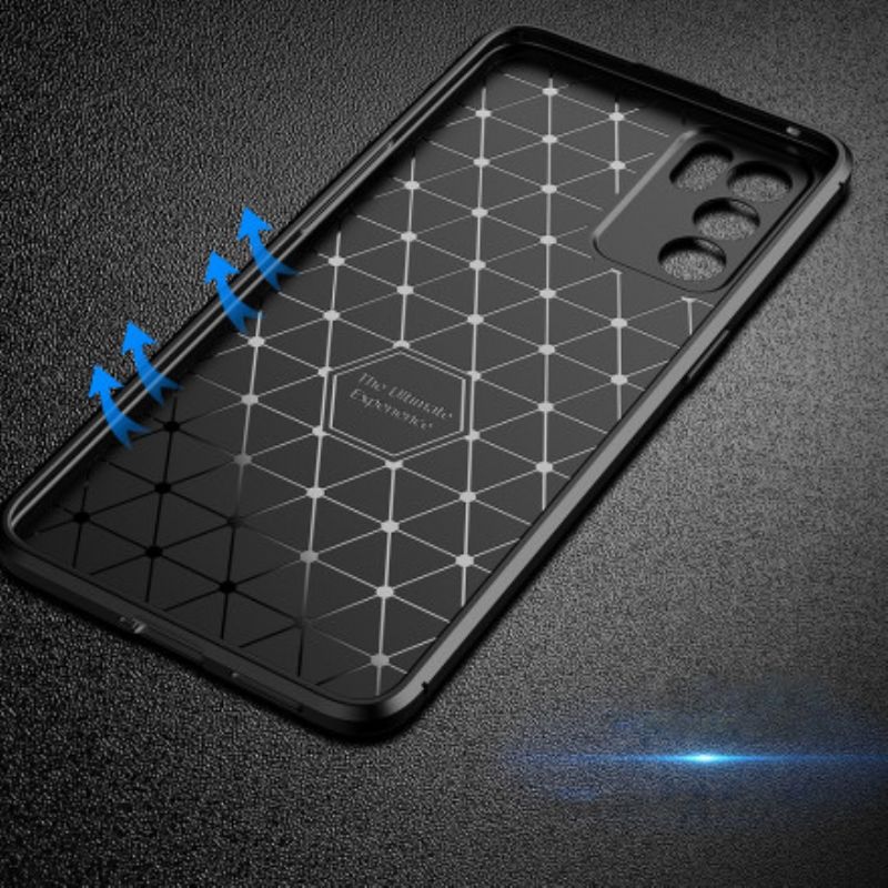 Case Hoesje Oppo Reno 6 5g Telefoonhoesje Flexibele Koolstofvezel