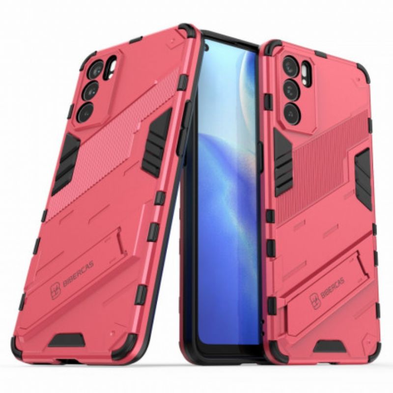 Case Hoesje Oppo Reno 6 5g Telefoonhoesje Verwijderbare Steun Twee Handenvrije Posities