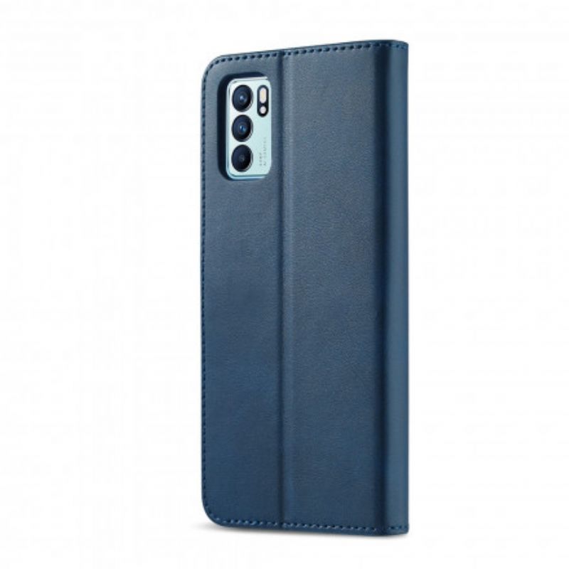 Flip Case Leren Oppo Reno 6 5g Lc.imeeke Leereffect