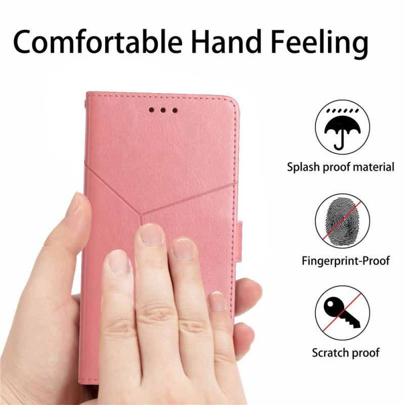 Flip Case Leren Oppo Reno 6 5g Stijl Leer Geo Y-ontwerp