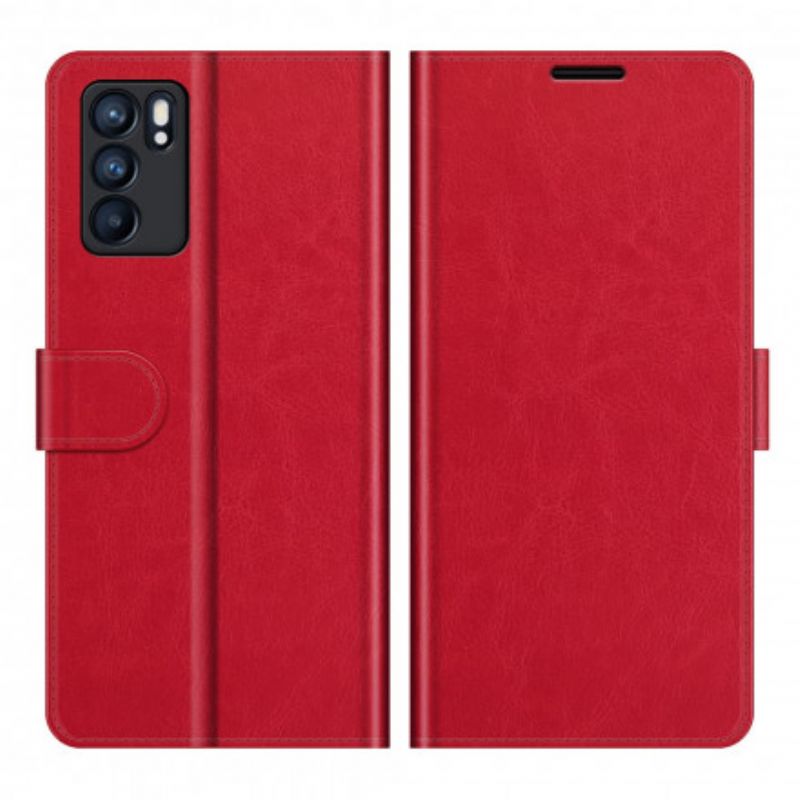 Flip Case Leren Oppo Reno 6 5g Ultra Kunstleer