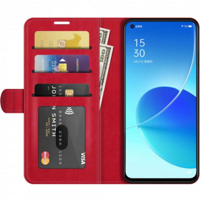 Flip Case Leren Oppo Reno 6 5g Ultra Kunstleer