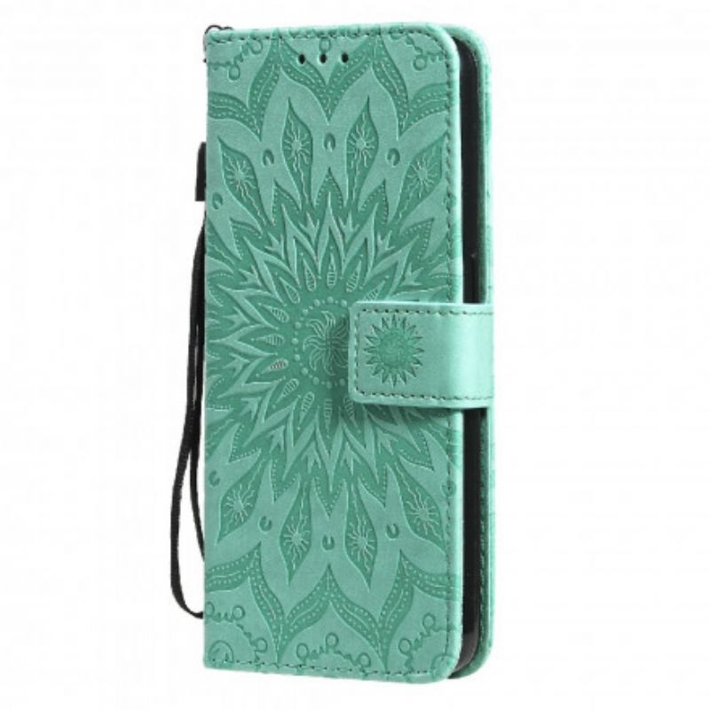 Flip Case Leren Oppo Reno 6 5g Zonnebloem