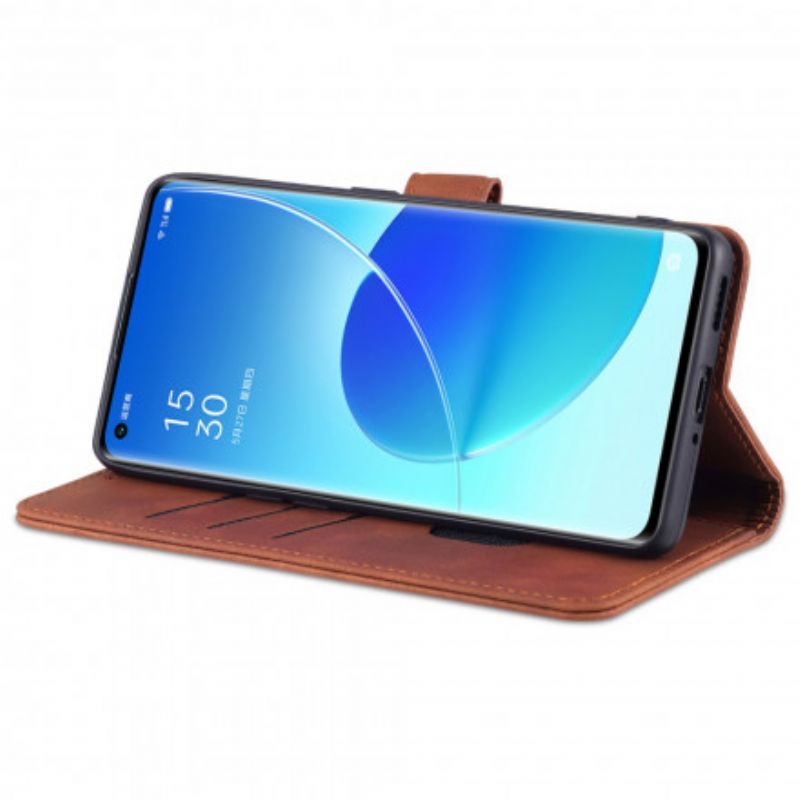 Folio-hoesje Oppo Reno 6 5g Azns Leereffect