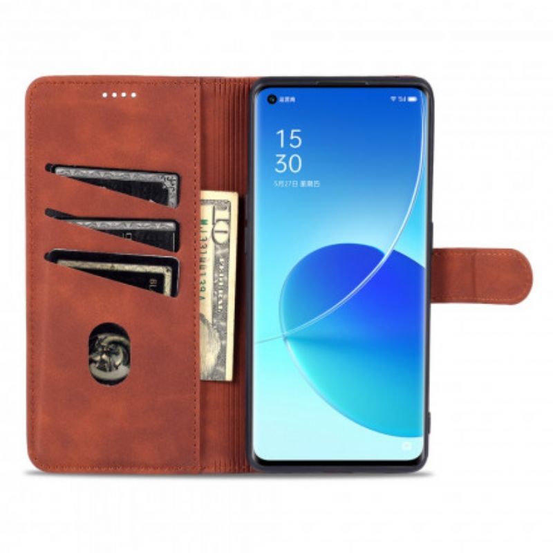 Folio-hoesje Oppo Reno 6 5g Azns Leereffect