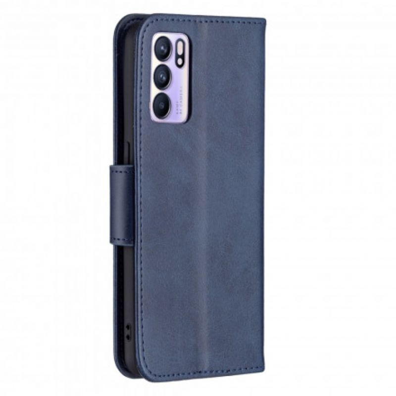 Folio-hoesje Oppo Reno 6 5g Gladde Flap Schuin