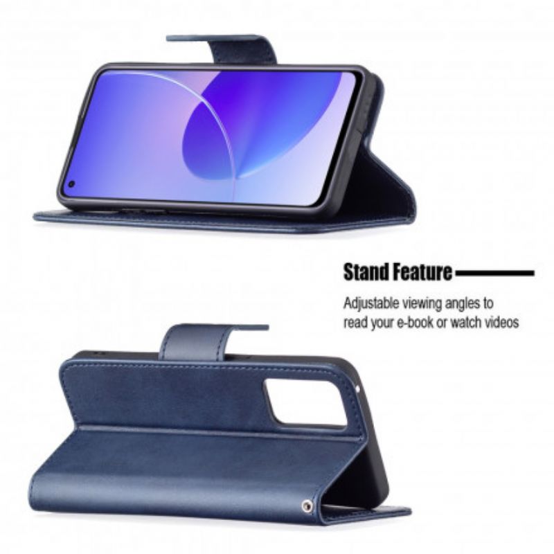 Folio-hoesje Oppo Reno 6 5g Gladde Flap Schuin