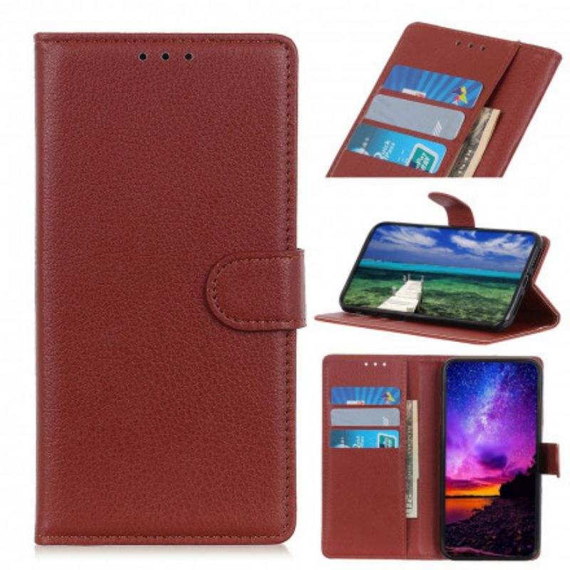 Folio-hoesje Oppo Reno 6 5g Lychee Kunstleer