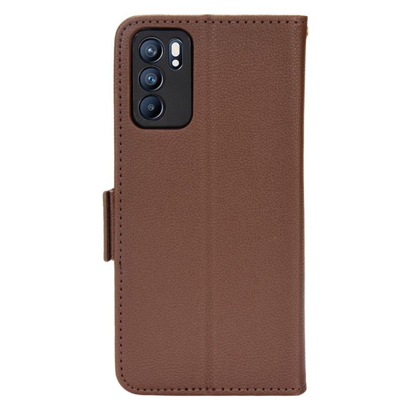 Folio-hoesje Oppo Reno 6 5g Telefoonhoesje Flap Dubbele Nieuwe Kleuren