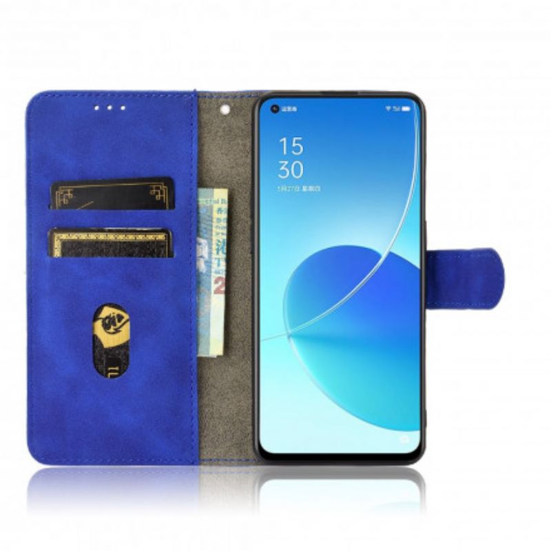 Folio-hoesje Oppo Reno 6 5g Telefoonhoesje Huid-aanraking