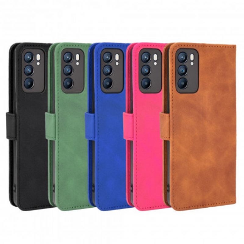 Folio-hoesje Oppo Reno 6 5g Telefoonhoesje Huid-aanraking