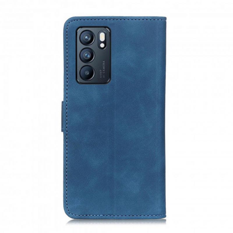 Folio-hoesje Oppo Reno 6 5g Telefoonhoesje Vintage Khazneh-leereffect