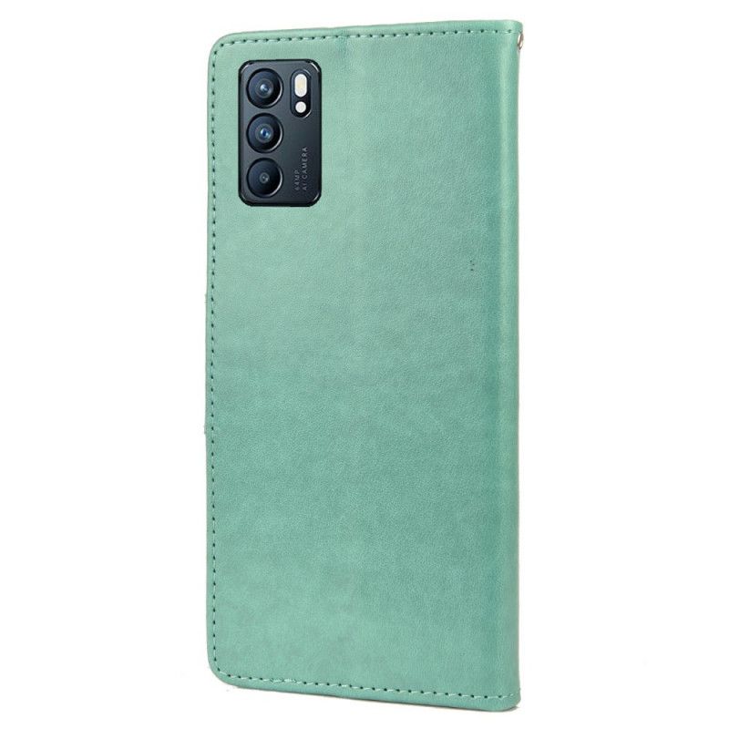 Folio-hoesje Oppo Reno 6 5g Vlinders En Bloemen